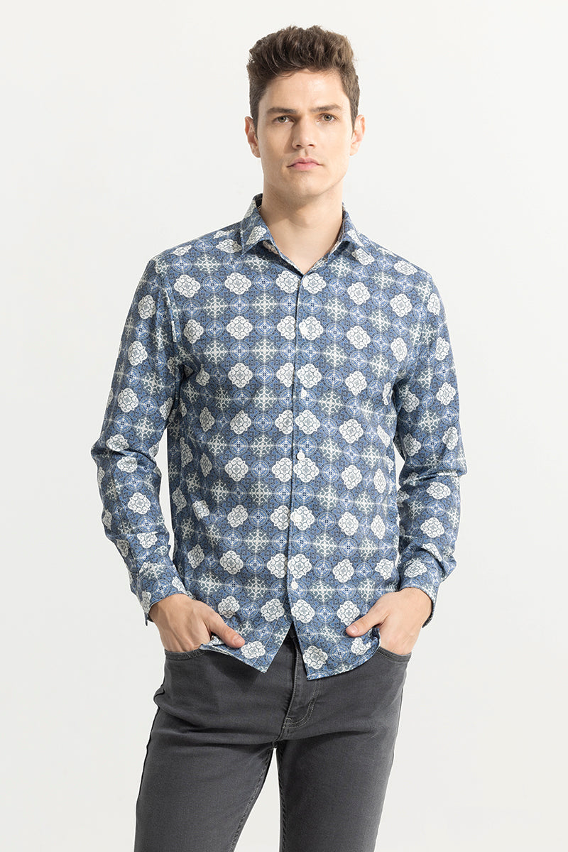 Element Motif Blue Shirt
