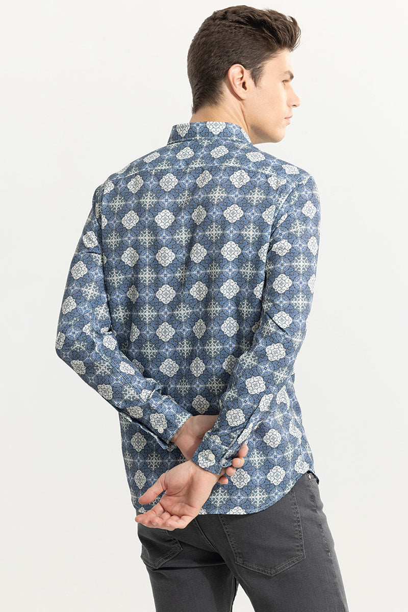Element Motif Blue Shirt