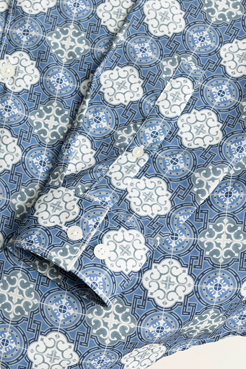 Element Motif Blue Shirt