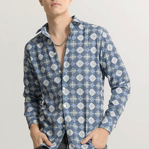 Element Motif Blue Shirt