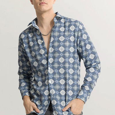 Element Motif Blue Shirt