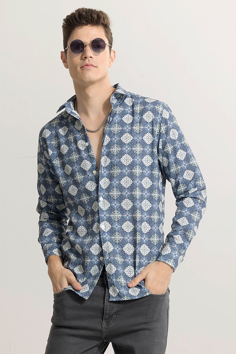 Element Motif Blue Shirt