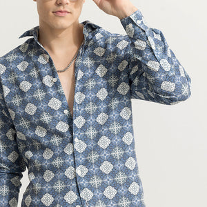 Element Motif Blue Shirt