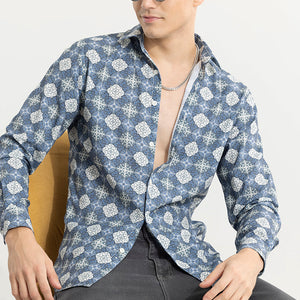 Element Motif Blue Shirt