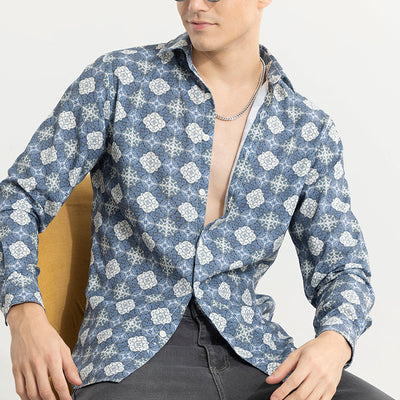 Element Motif Blue Shirt