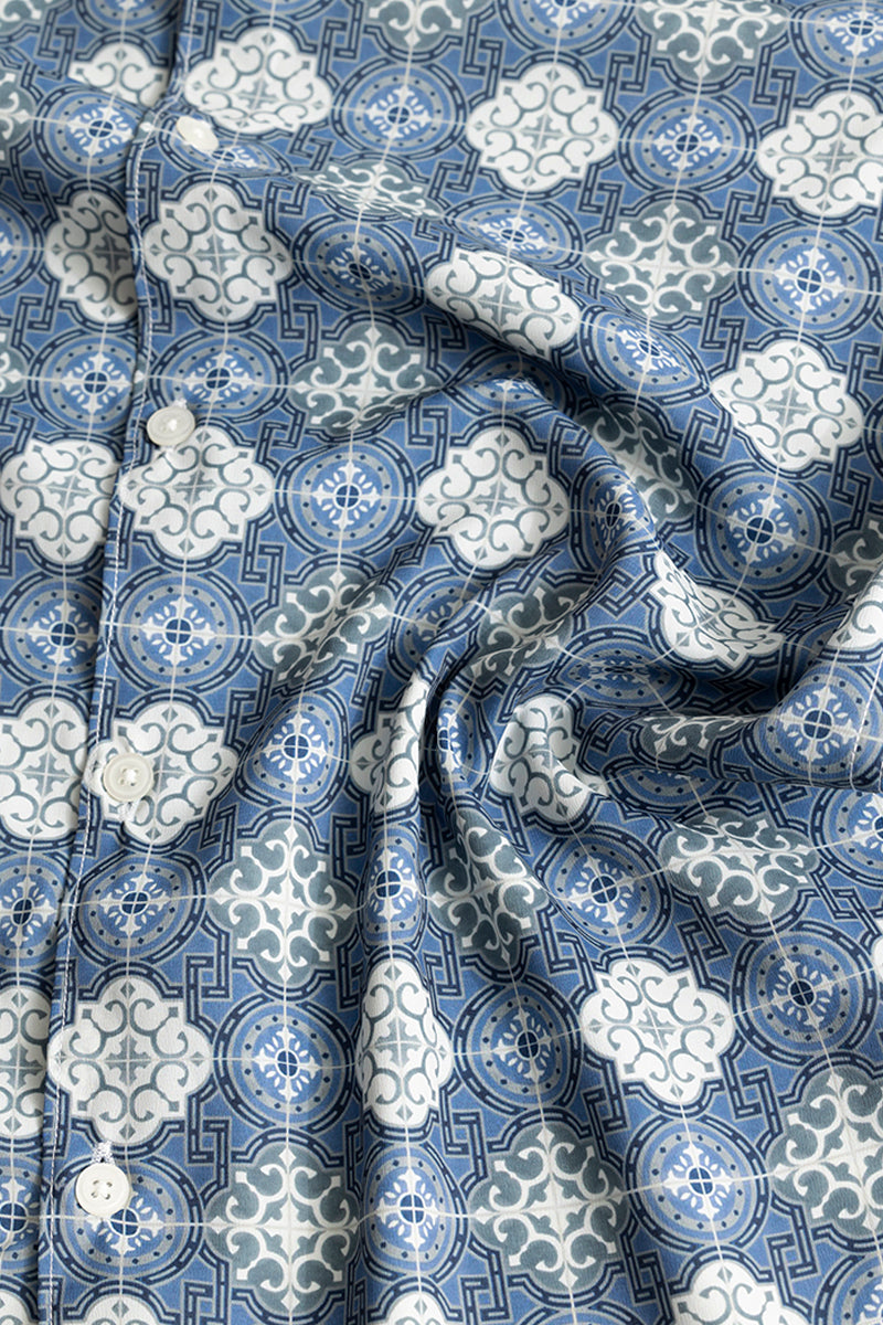 Element Motif Blue Shirt