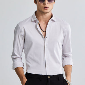 EasyFlex Self Design Grey Shirt