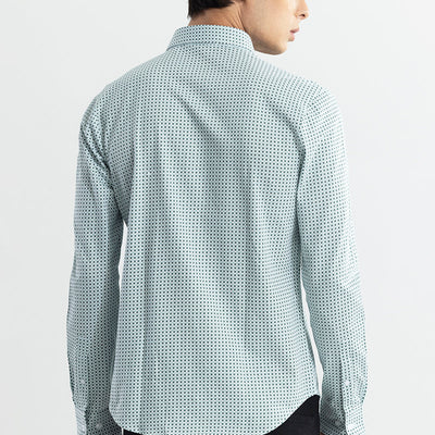 EasyFlex Self Design Green Shirt