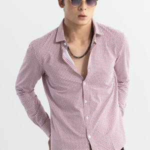 EasyFlex Self Design Pink Shirt