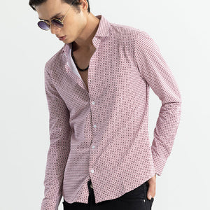 EasyFlex Self Design Pink Shirt