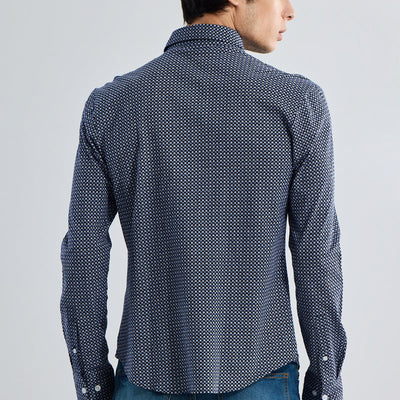 EasyFlex Motif Design Blue Shirt