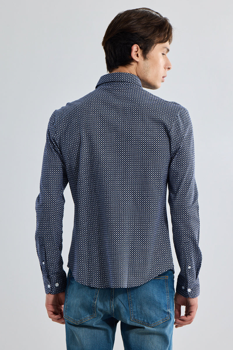 EasyFlex Motif Design Blue Shirt