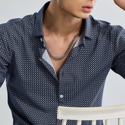 EasyFlex Motif Design Blue Shirt