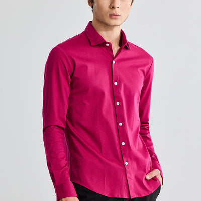 EasyFlex Self Design Red Shirt