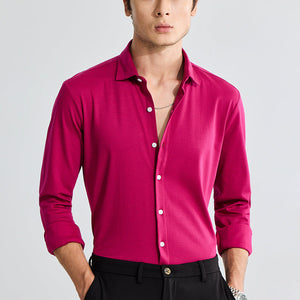 EasyFlex Self Design Red Shirt
