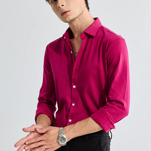 EasyFlex Self Design Red Shirt