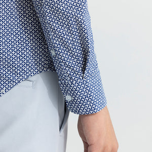 EasyFlex Floral Motif Grey Shirt