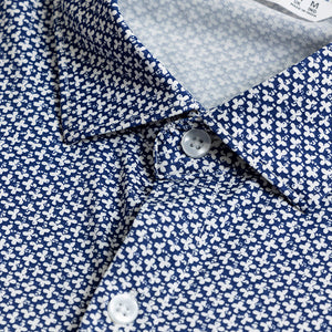 EasyFlex Floral Motif Grey Shirt