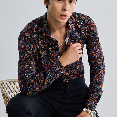 EasyFlex Petal Motif Multicolour Shirt