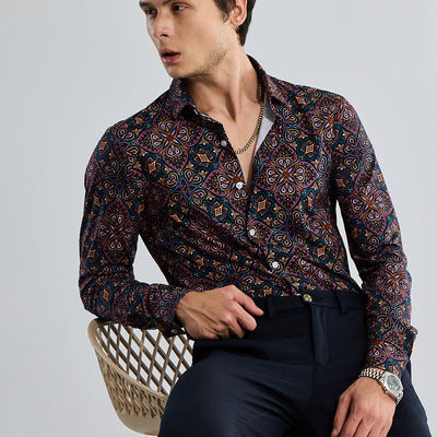 EasyFlex Petal Motif Multicolour Shirt