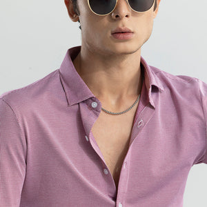 EasyFlex Self Design Coral Pink Shirt