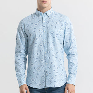 Cloister Blue Seersucker Shirt