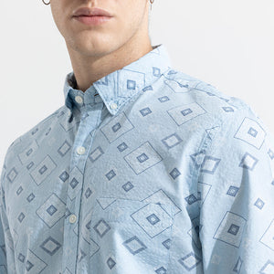 Cloister Blue Seersucker Shirt