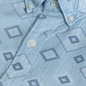 Cloister Blue Seersucker Shirt