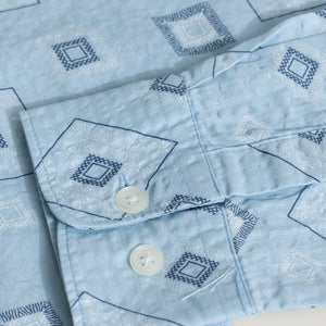 Cloister Blue Seersucker Shirt