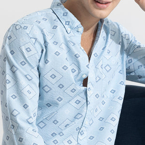 Cloister Blue Seersucker Shirt