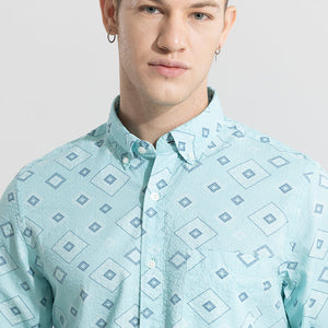 Cloister Green Seersucker Shirt