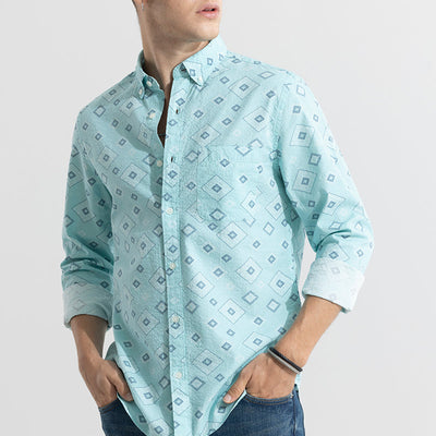 Cloister Green Seersucker Shirt