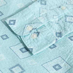 Cloister Green Seersucker Shirt