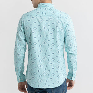 Cloister Green Seersucker Shirt