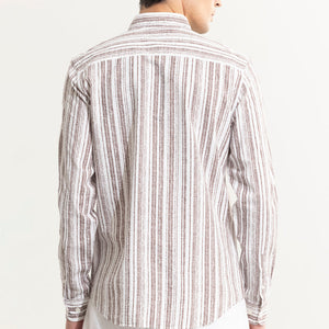 Blister Brown Seersucker Shirt