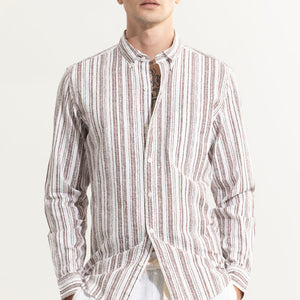 Blister Brown Seersucker Shirt