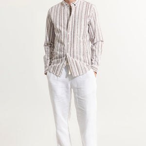 Blister Brown Seersucker Shirt