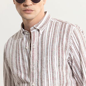 Blister Brown Seersucker Shirt