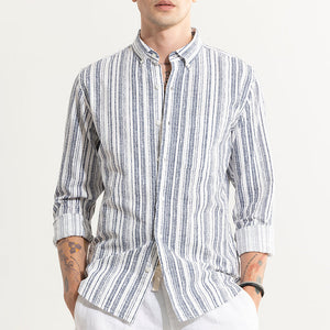 Blister Blue Seersucker Shirt