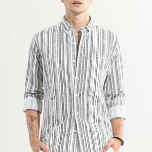 Blister Black Seersucker Shirt