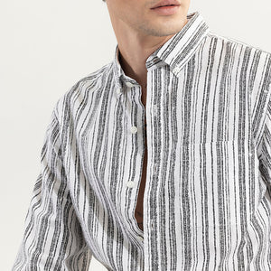 Blister Black Seersucker Shirt