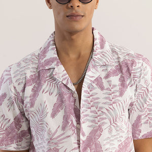 Locust Purple Seersucker Shirt