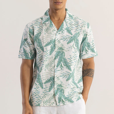 Locust Green Seersucker Shirt