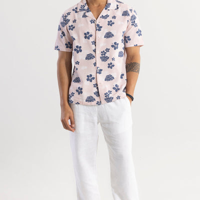 Chestnut Pink Seersucker Shirt