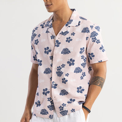 Chestnut Pink Seersucker Shirt