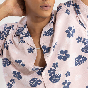 Chestnut Pink Seersucker Shirt
