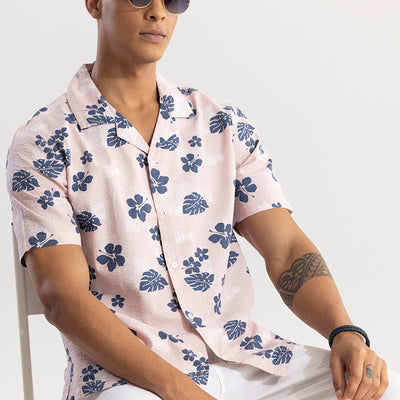 Chestnut Pink Seersucker Shirt