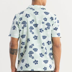 Chestnut Green Seersucker Shirt