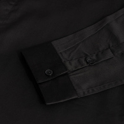 Contour Beaded Black Shirt