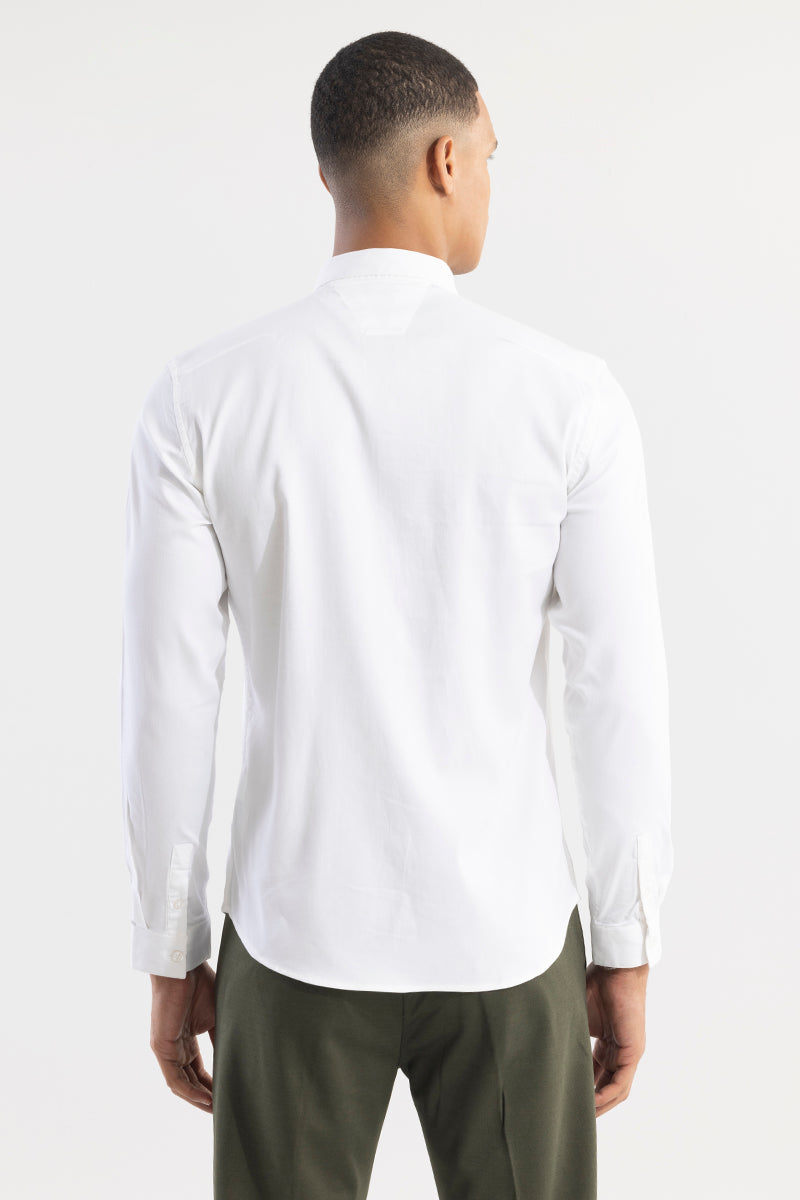 Contour Beaded White Shirt